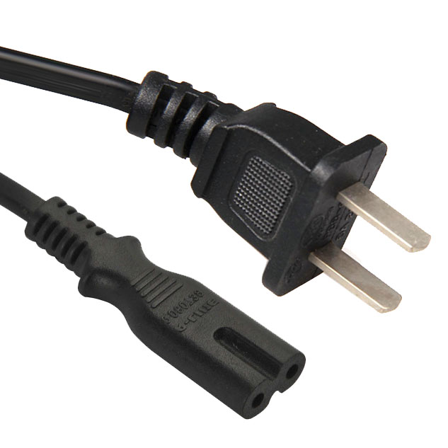 China 2 Wire Non-Grounding 2099GB Plug IEC 60320 C7 Power Cord ,Mains Lead Custom Length / Color , CCC Approved