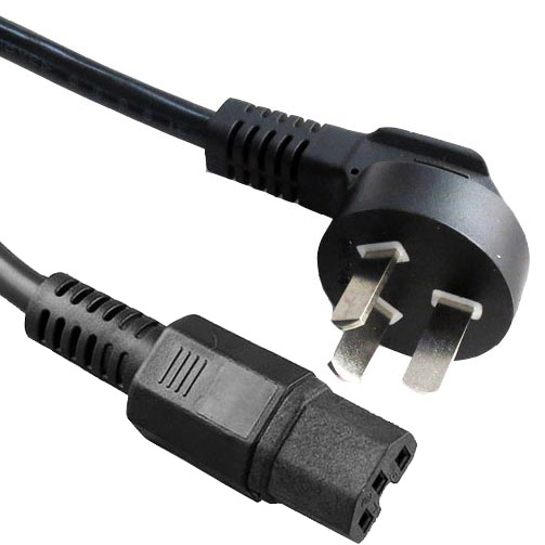 China Plug to IEC 60320 C15 High Temperature Power Cord With Custom Long ,Color,CCC / 3C Approved