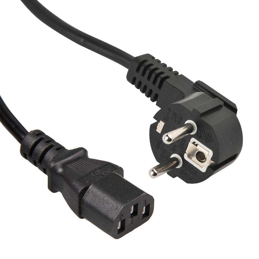 Europe Plug IEC 60320 C13 Monitor Power Cord (PC Power Cord/Computer Power Cord/AC Power Cable) in Custom Long,Color