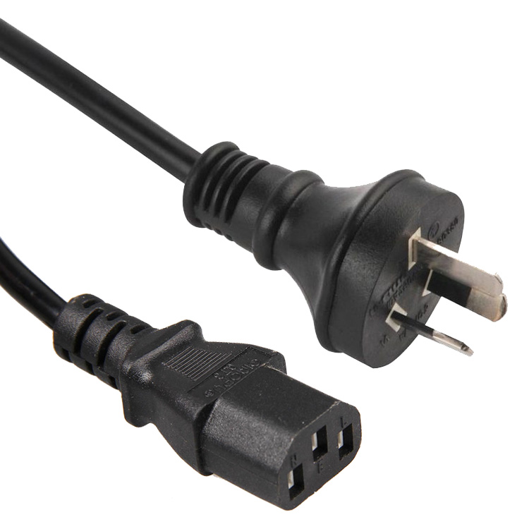 Australia Plug IEC 60320 C13 Monitor Power Cord ( PC Power Cord / Computer Power Cord / AC Power Cable ) in Custom Long , Color