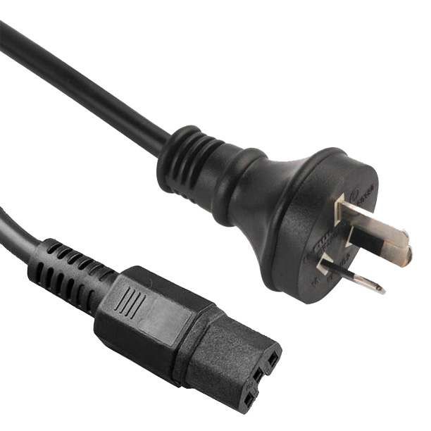 Australia AS NZ 3112 2 Pole 3 Wire Plug to IEC 60320 C15 High Temperature Power Cord With Custom Long ,Color,SAA Certified