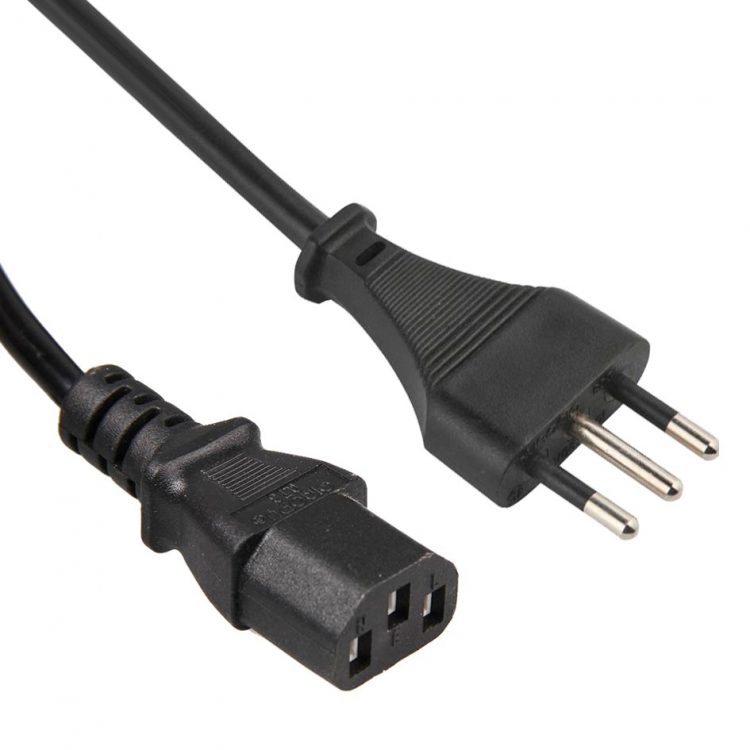 Italy Plug IEC 60320 C13 Monitor Power Cord (PC Power Cord / Computer Power Cord / AC Power Cable) in Custom Long,Color