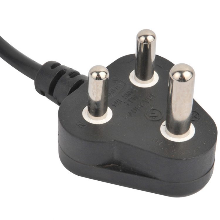 South Africa AC Power Cords , AC Power Supply Cords , South Africa Power Cords SANS 164-1 , 16 Amp Plug