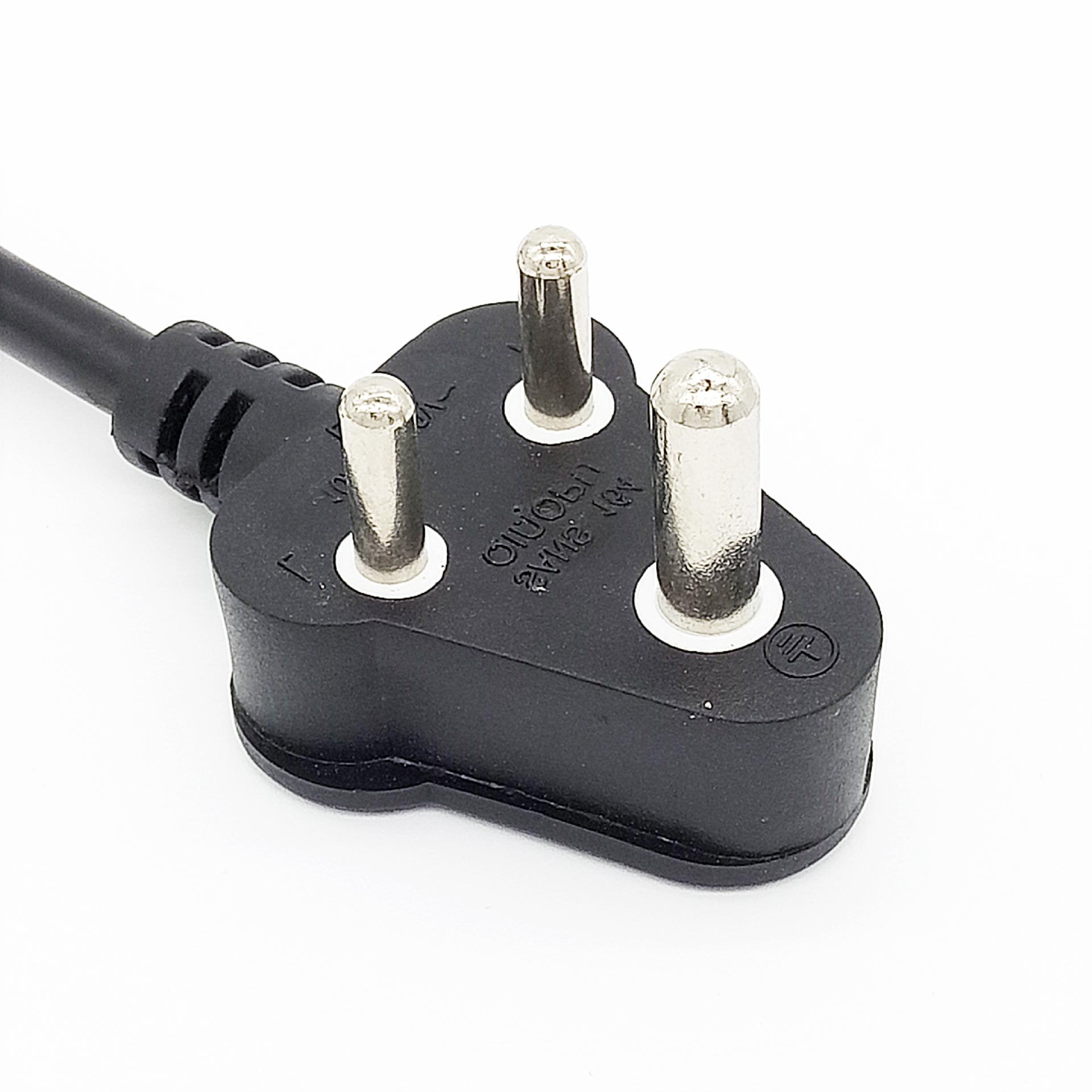 South Africa Power Cords , 2 Wire , 3 Wire 6A Plug , SANS 164-1 Standard AC Power Supply Cords , Custom Length , SABS Approved