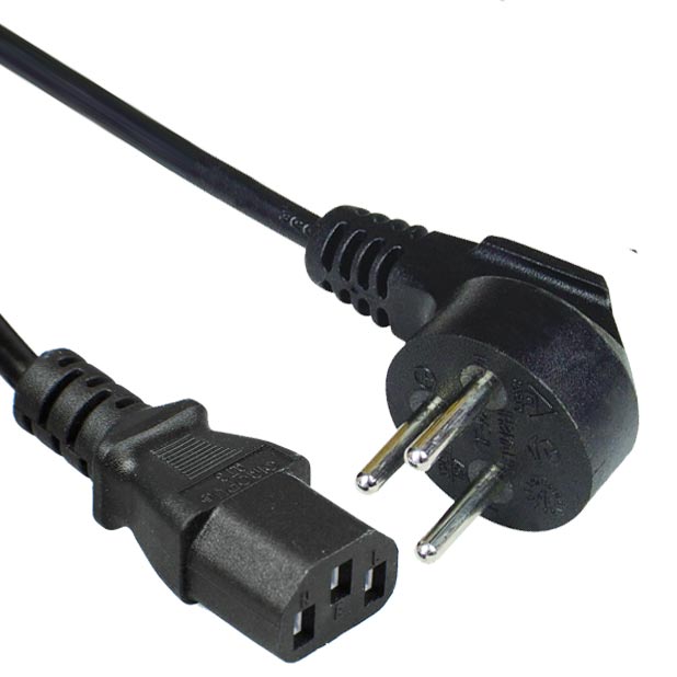 Israel Plug IEC 60320 C13 Monitor Power Cord (PC Power Cord / Computer Power Cord/ AC Power Cable) in Custom Long,Color