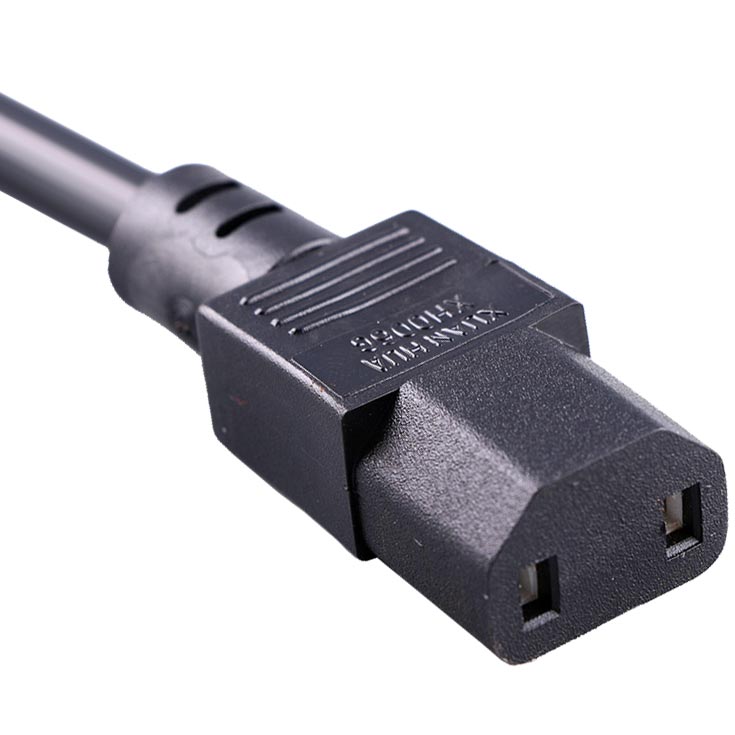 IEC 60320 C17 Power Cords Straight Receptacle Manufacturer Base Custom Length / Color AC Power Cable