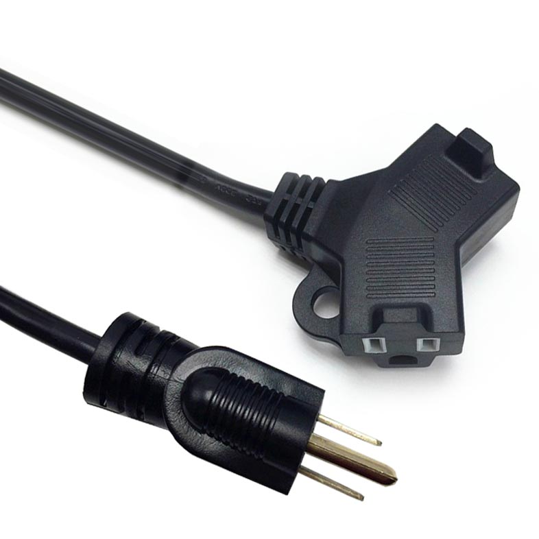 Outdoor Extension Cord 2 Outlet Heavy Duty Custom Length / Color Power Cable UL Listed
