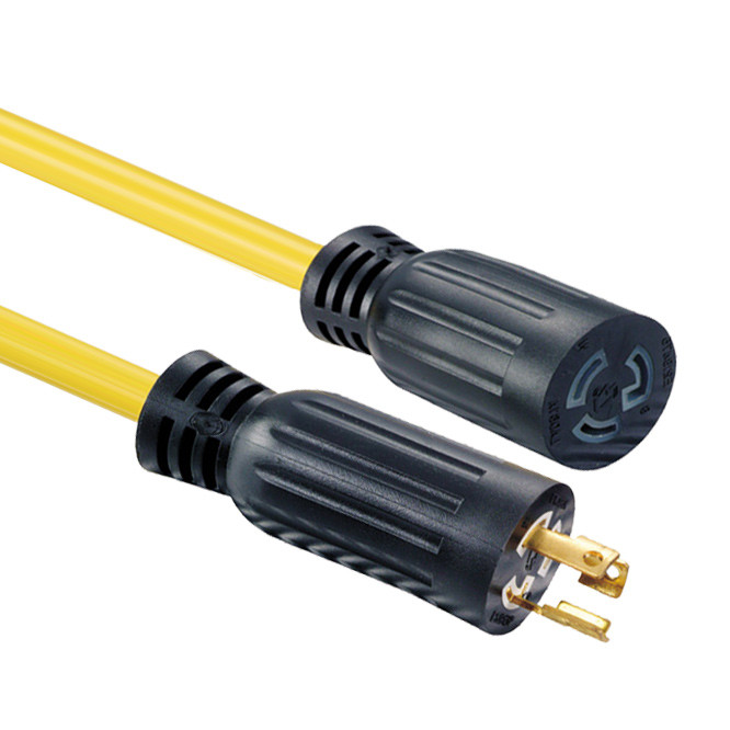 Manufacturer Base L5-15 15A 125V Extension Cord – Custom Long 16 / 14 / 12 / 10 Gauge, Color Power Cords, UL Listed