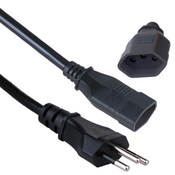 Brazil Extension Cord NBR 14136 10A UC 2P+T Male Female Extension Cable with Custom Length Power Cord