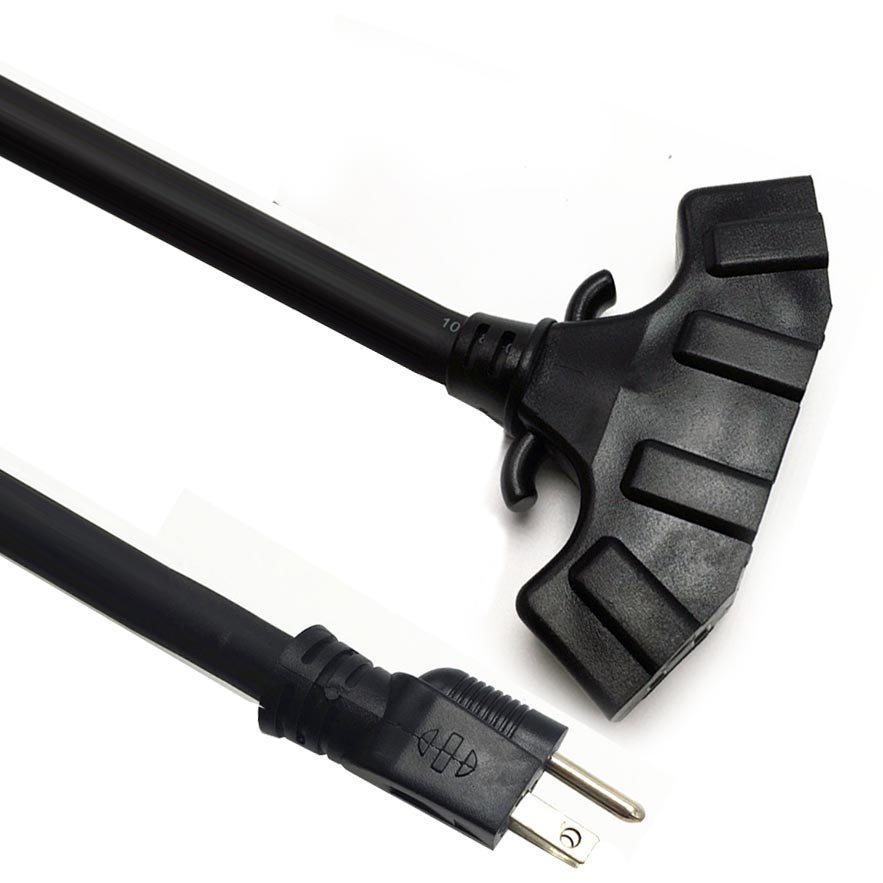 Outdoor Extension Cable 3-Conductor Cord Set Agricultural Extension Cord with 4 Outlet Power Block