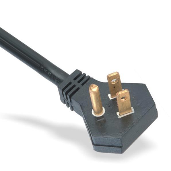Power Supply Cord NEMA 5-15P Flat Angle AC Power Cords Custom Long, Color Power Cable, UL Listed