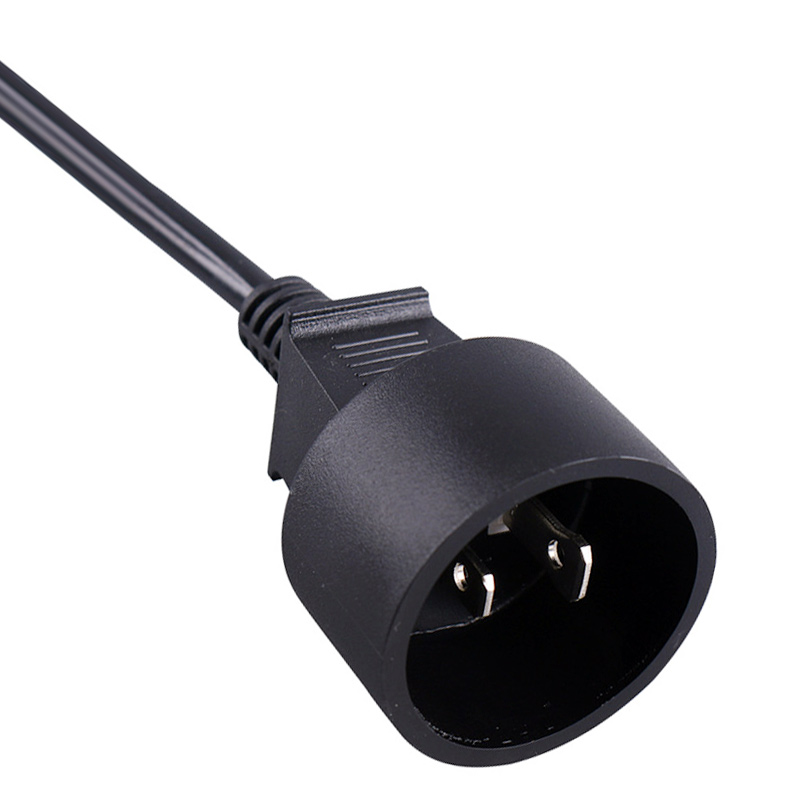 AC Power Cord NEMA 1-15P 2 Pole 2 Wire Waterproof Male Plug AC Power Cable, UL Listed