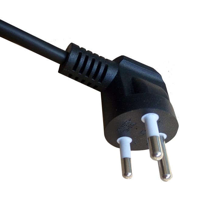 Thailand AC Power Cords, AC Power Supply Cords Thailand Power Cords TIS 166-2549, 2 Pole 3 Wire Grounding, Type O Plug