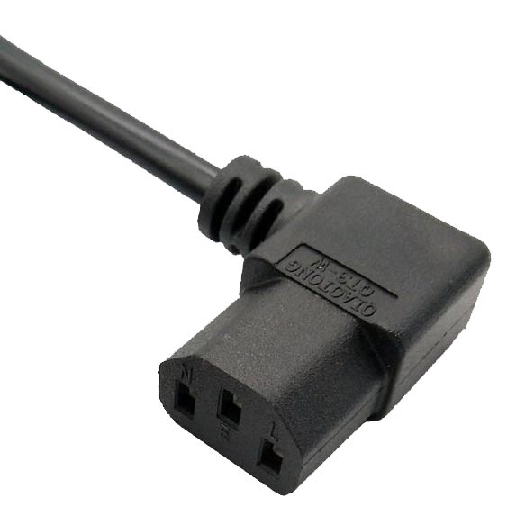 IEC 60320 C13 Power Cords Right Angle Receptacle VDE KC PSE CCC SAA UL Approved